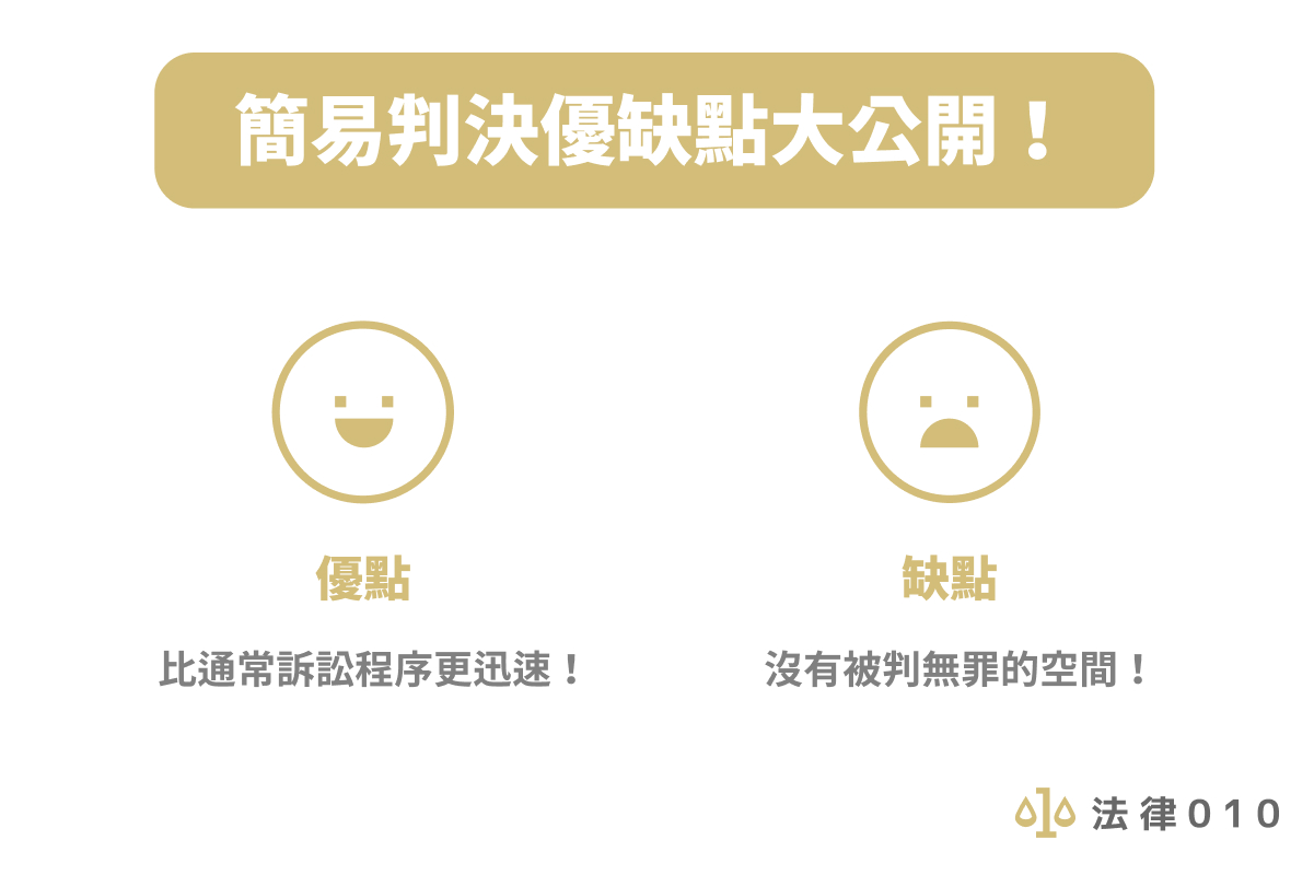 簡易判決優缺點大公開!